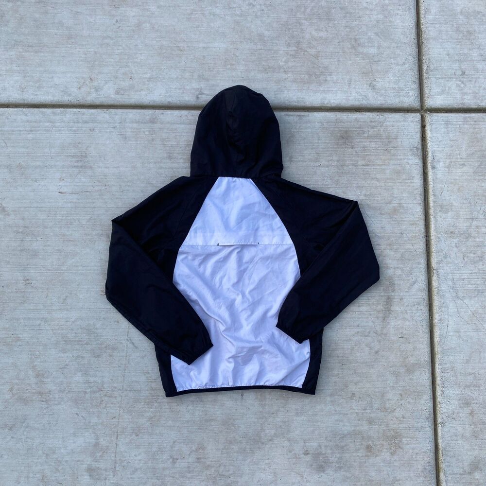 Jordan Jumpman Black White Windbreaker Retro Streetwear Jacket - Picture 6 of 8